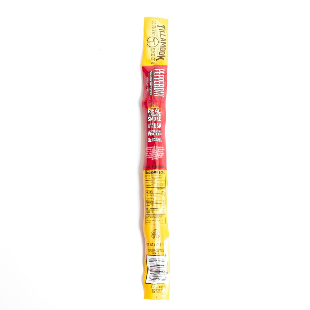 PNW/Oregon Spirit, Jerky/Meat Snacks, Food & Beverage, Tillamook, Country Smoker, Beef, Stick, Pepperoni, 1.44 ounce, 66229